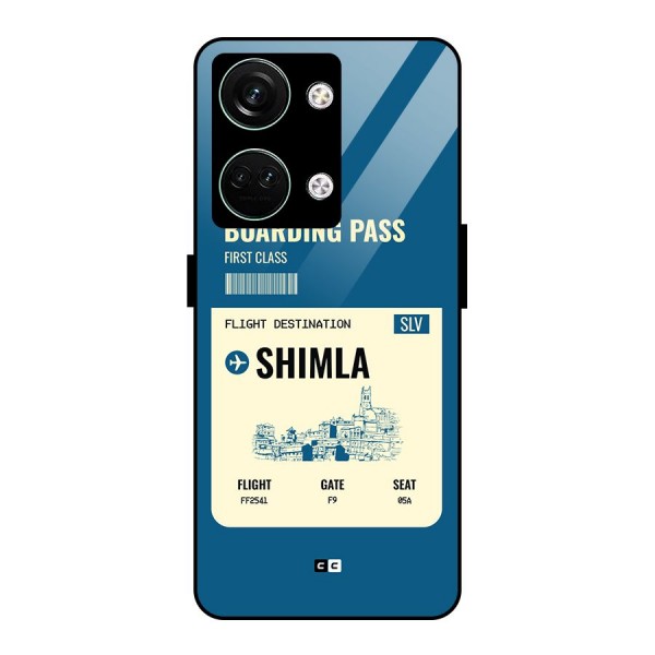 Shimla Boarding Pass Glass Back Case for Oneplus Nord 3