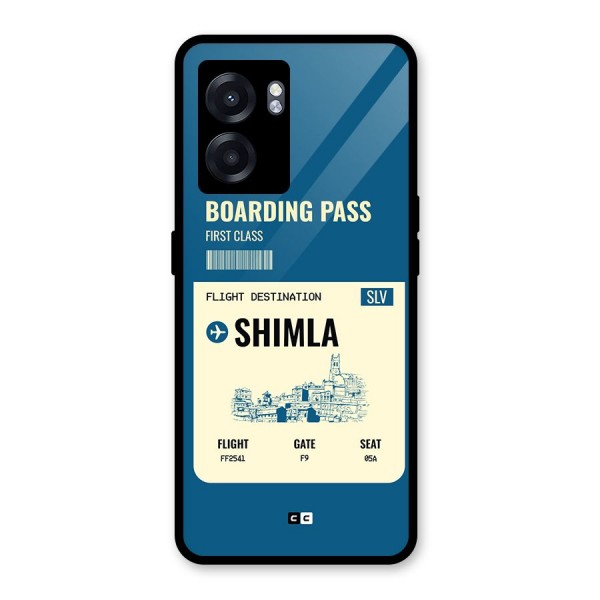 Shimla Boarding Pass Glass Back Case for Oppo K10 (5G)