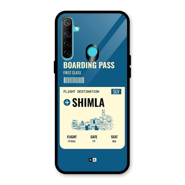 Shimla Boarding Pass Glass Back Case for Realme 5