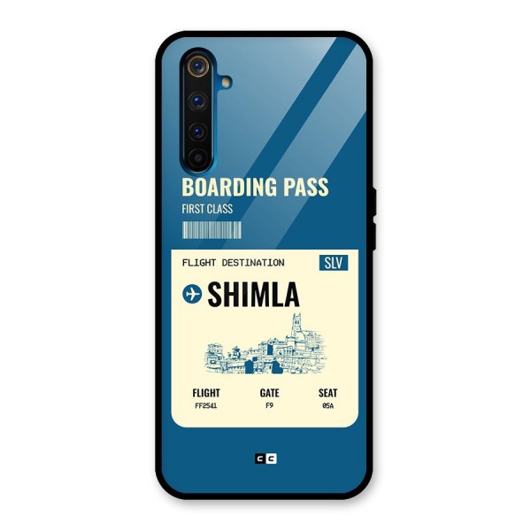 Shimla Boarding Pass Glass Back Case for Realme 6 Pro