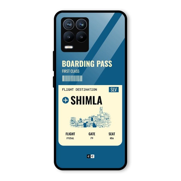 Shimla Boarding Pass Glass Back Case for Realme 8