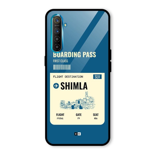 Shimla Boarding Pass Glass Back Case for Realme X2