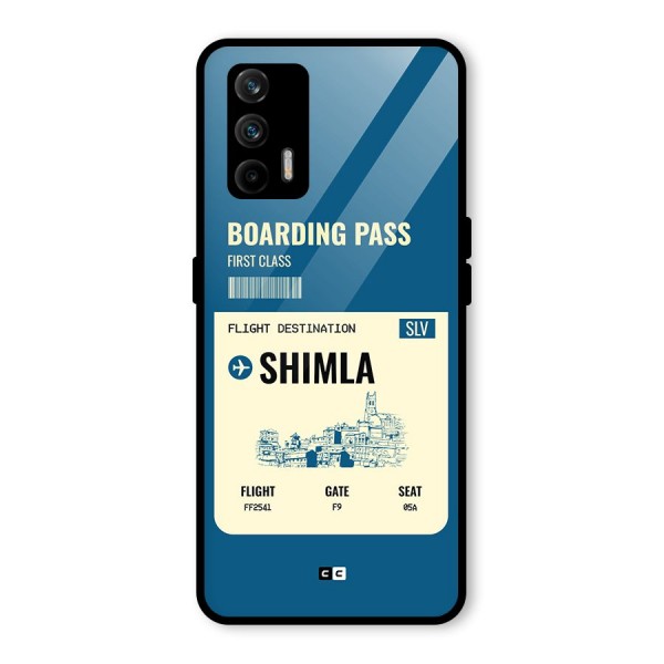 Shimla Boarding Pass Glass Back Case for Realme X7 Max