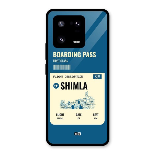 Shimla Boarding Pass Glass Back Case for Xiaomi 13 Pro