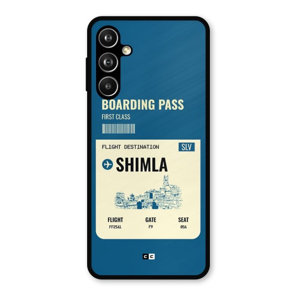 Shimla Boarding Pass Metal Back Case for Galaxy F54