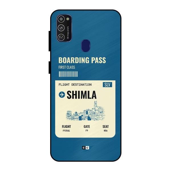 Shimla Boarding Pass Metal Back Case for Galaxy M21