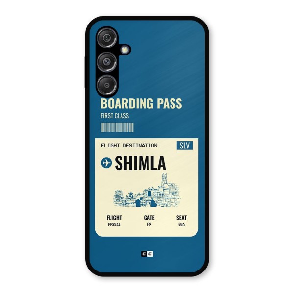 Shimla Boarding Pass Metal Back Case for Galaxy M34 5G