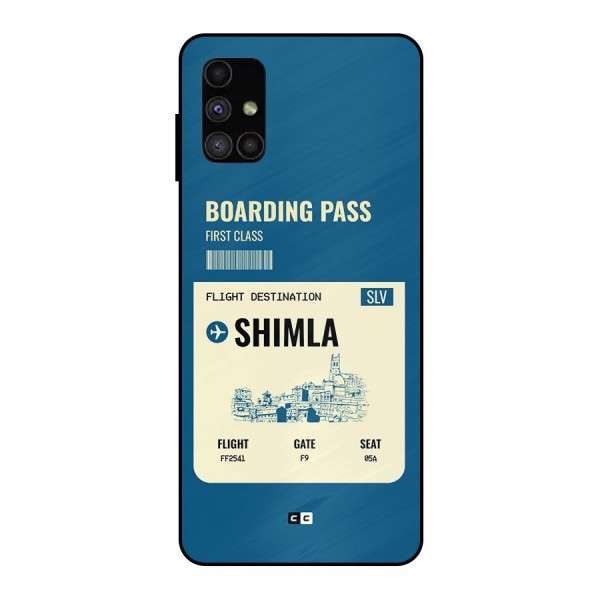 Shimla Boarding Pass Metal Back Case for Galaxy M51