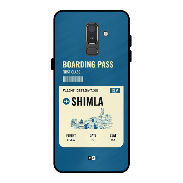 Shimla Boarding Pass Metal Back Case for Galaxy On8 (2018)