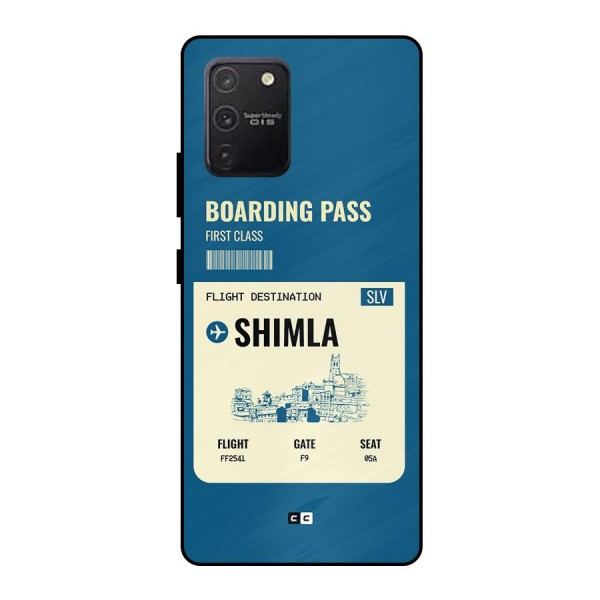 Shimla Boarding Pass Metal Back Case for Galaxy S10 Lite