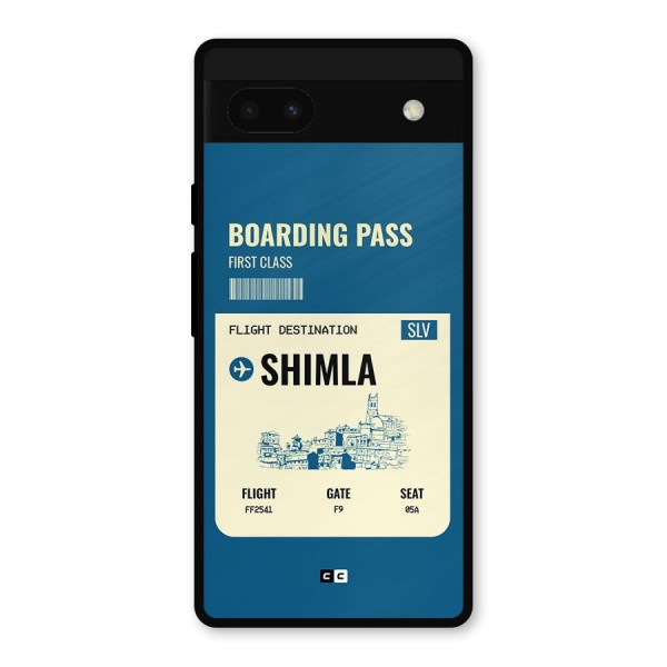 Shimla Boarding Pass Metal Back Case for Google Pixel 6a