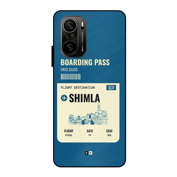 Shimla Boarding Pass Metal Back Case for Mi 11X Pro