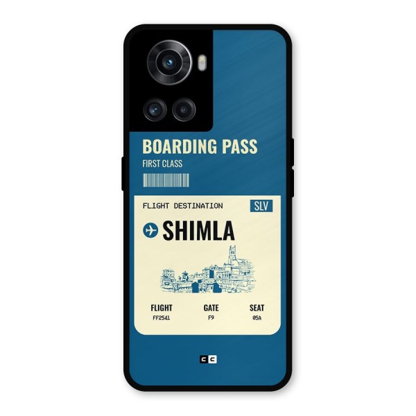 Shimla Boarding Pass Metal Back Case for OnePlus 10R