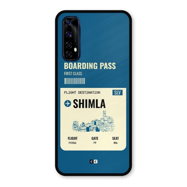 Shimla Boarding Pass Metal Back Case for Realme 7