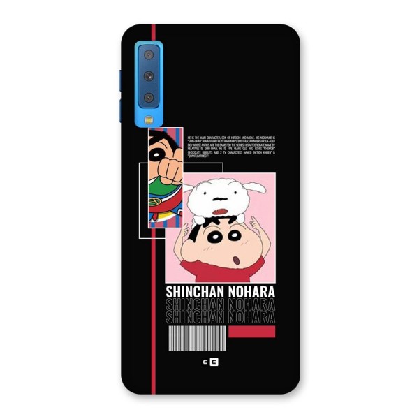 Shinchan Nohara Back Case for Galaxy A7 (2018)