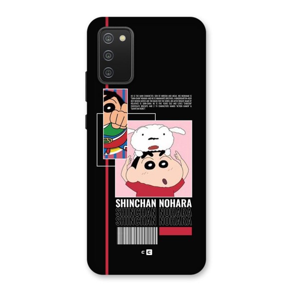 Shinchan Nohara Back Case for Galaxy F02s