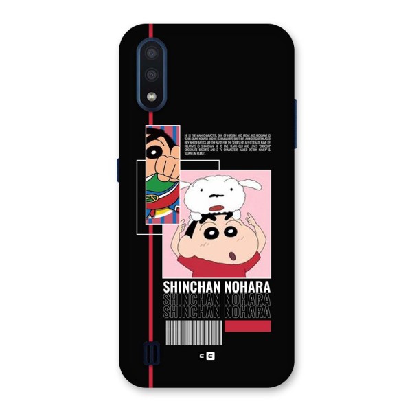 Shinchan Nohara Back Case for Galaxy M01