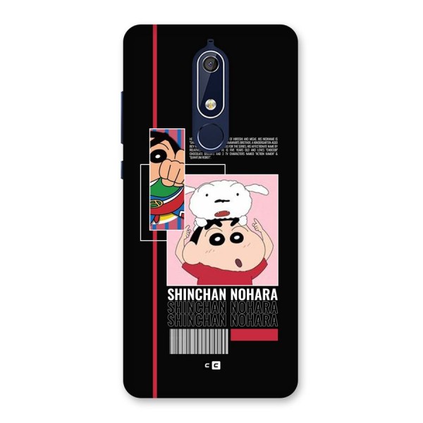 Shinchan Nohara Back Case for Nokia 5.1