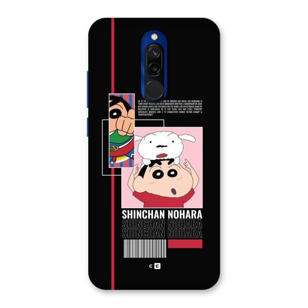 Shinchan Nohara Back Case for Redmi 8