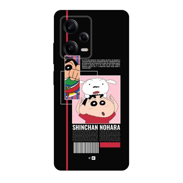 Shinchan Nohara Back Case for Redmi Note 12 Pro