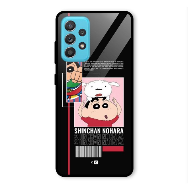 Shinchan Nohara Glass Back Case for Galaxy A52