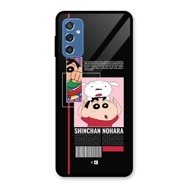 Shinchan Nohara Glass Back Case for Galaxy M52 5G