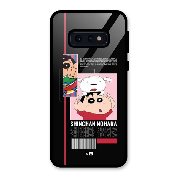 Shinchan Nohara Glass Back Case for Galaxy S10e