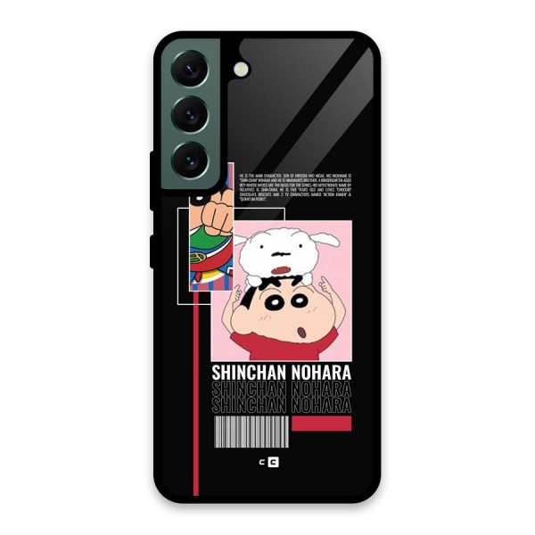 Shinchan Nohara Glass Back Case for Galaxy S22 5G