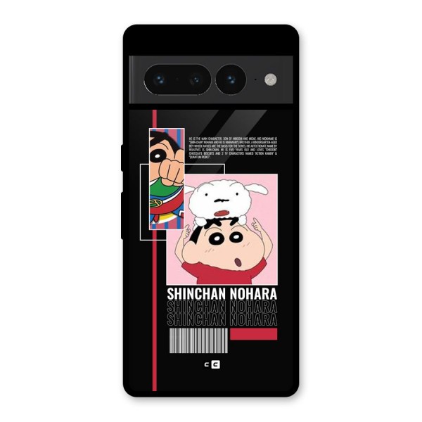 Shinchan Nohara Glass Back Case for Google Pixel 7 Pro