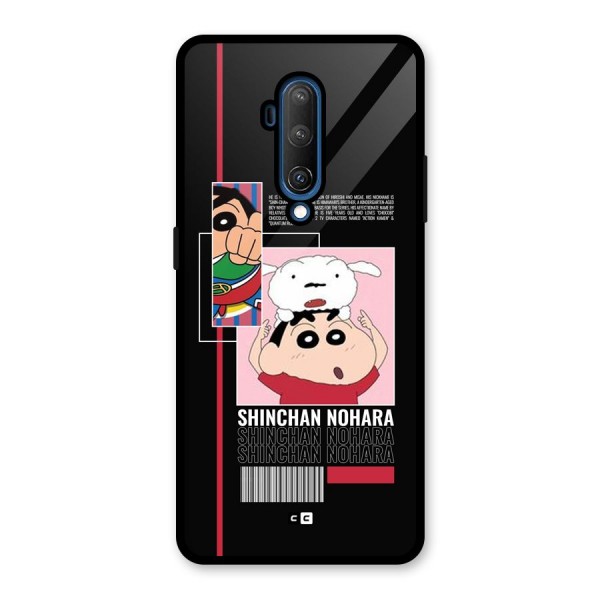 Shinchan Nohara Glass Back Case for OnePlus 7T Pro