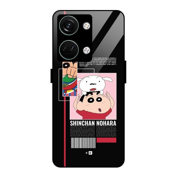 Shinchan Nohara Glass Back Case for Oneplus Nord 3