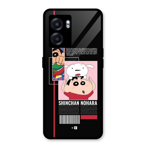 Shinchan Nohara Glass Back Case for Oppo K10 (5G)