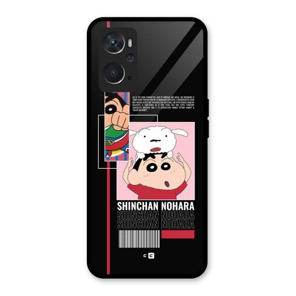 Shinchan Nohara Glass Back Case for Oppo K10 4G