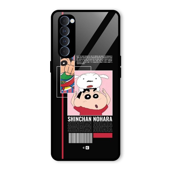 Shinchan Nohara Glass Back Case for Oppo Reno4 Pro