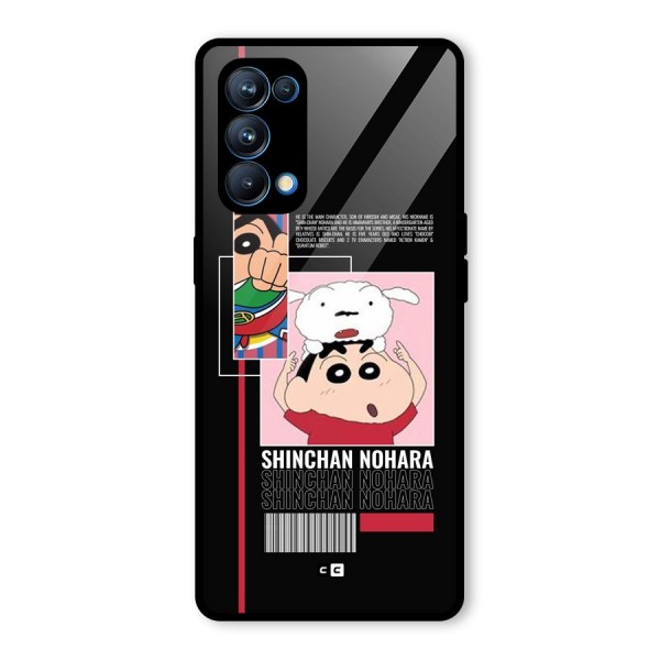 Shinchan Nohara Glass Back Case for Oppo Reno5 Pro 5G