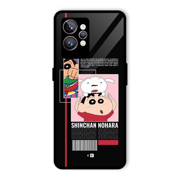 Shinchan Nohara Glass Back Case for Realme GT2 Pro