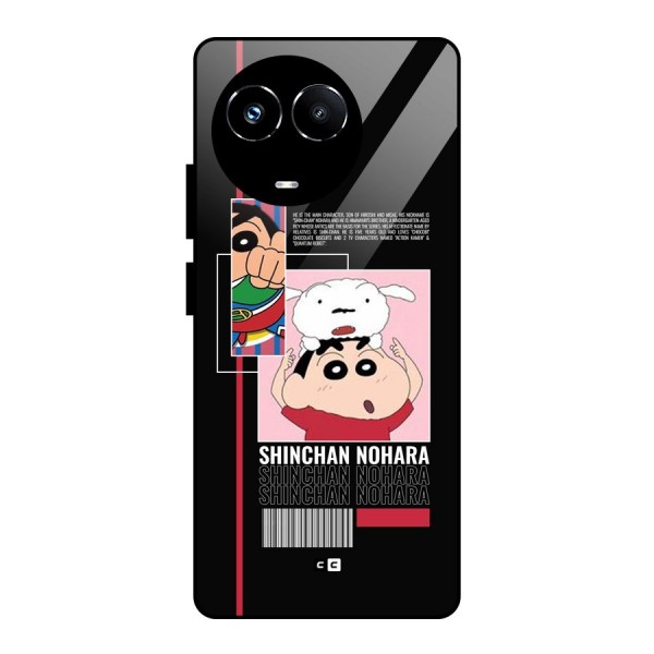 Shinchan Nohara Glass Back Case for Realme Narzo 60X