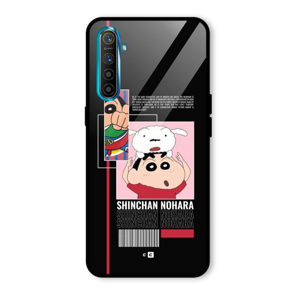 Shinchan Nohara Glass Back Case for Realme XT