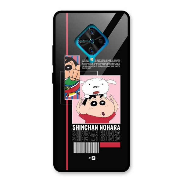 Shinchan Nohara Glass Back Case for Vivo S1 Pro