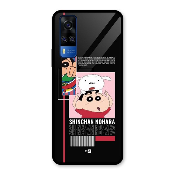 Shinchan Nohara Glass Back Case for Vivo Y51