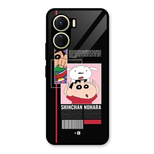 Shinchan Nohara Glass Back Case for Vivo Y56