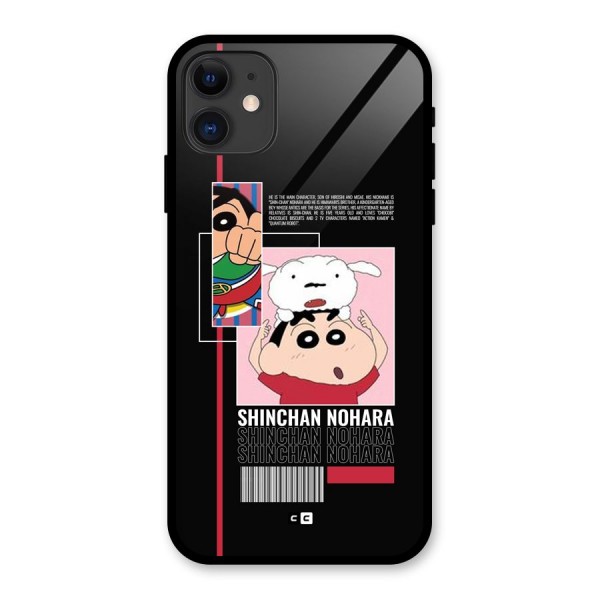 Shinchan Nohara Glass Back Case for iPhone 11