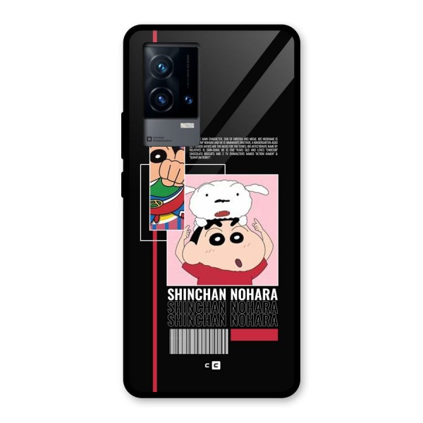 Shinchan Nohara Glass Back Case for iQOO 9 5G