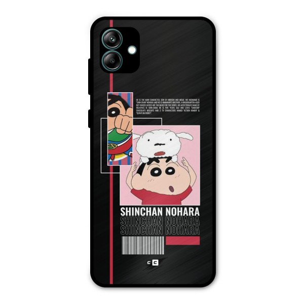 Shinchan Nohara Metal Back Case for Galaxy A04