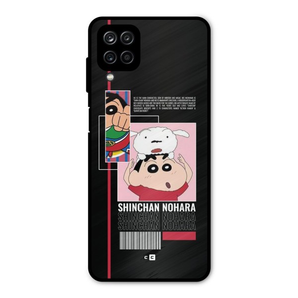 Shinchan Nohara Metal Back Case for Galaxy A12