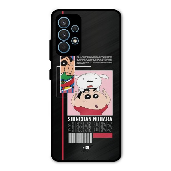 Shinchan Nohara Metal Back Case for Galaxy A32