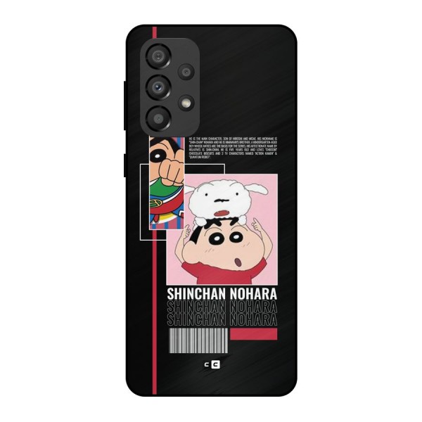 Shinchan Nohara Metal Back Case for Galaxy A33 5G