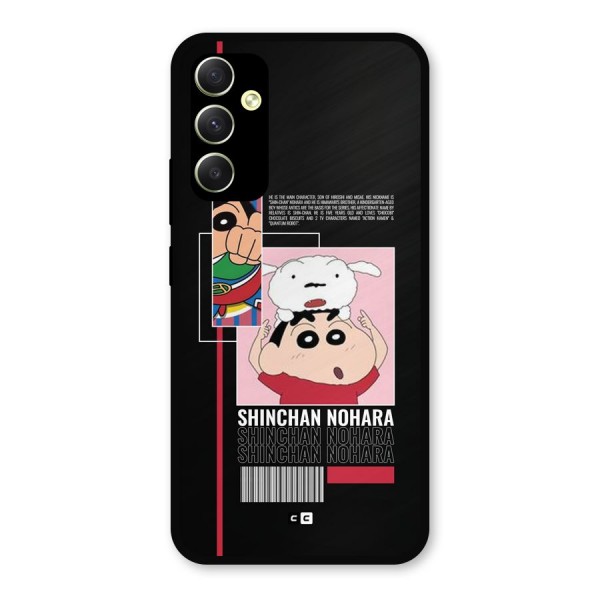 Shinchan Nohara Metal Back Case for Galaxy A34