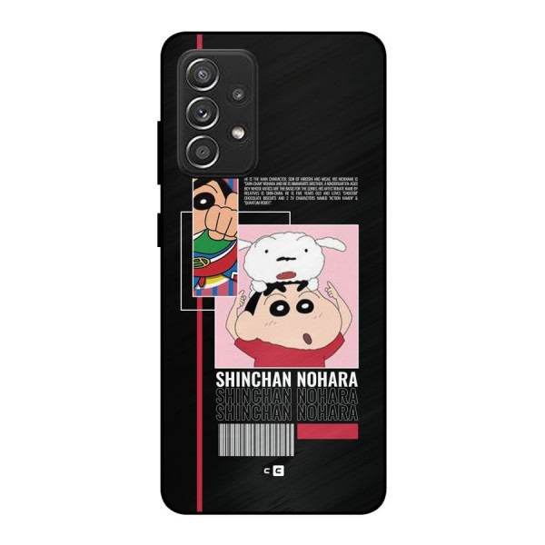 Shinchan Nohara Metal Back Case for Galaxy A52s 5G