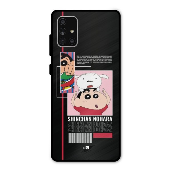 Shinchan Nohara Metal Back Case for Galaxy A71